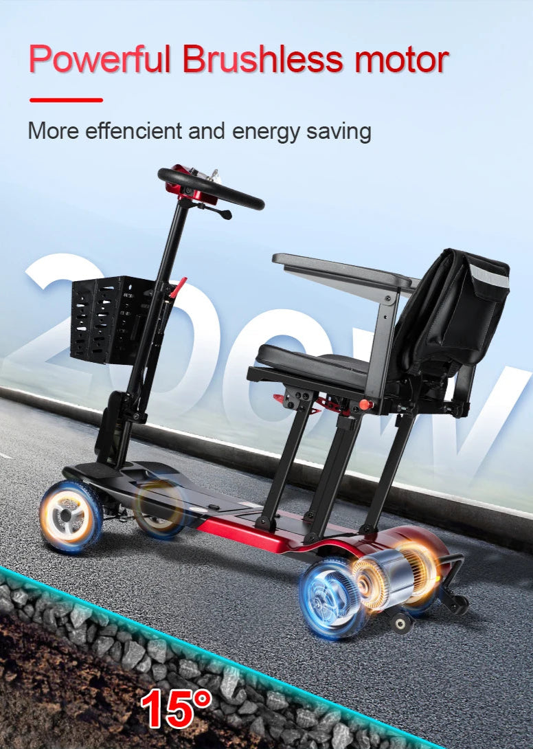 Welzo Feather+ Magnesium Ultra-Light Folding Mobility Scooter