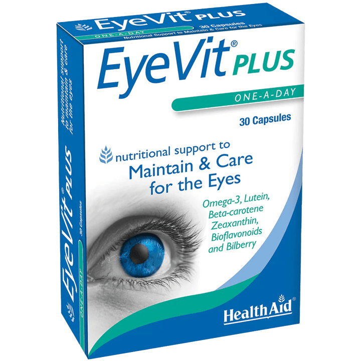 HealthAid EyeVit Plus Capsules Pack of 30 - welzo