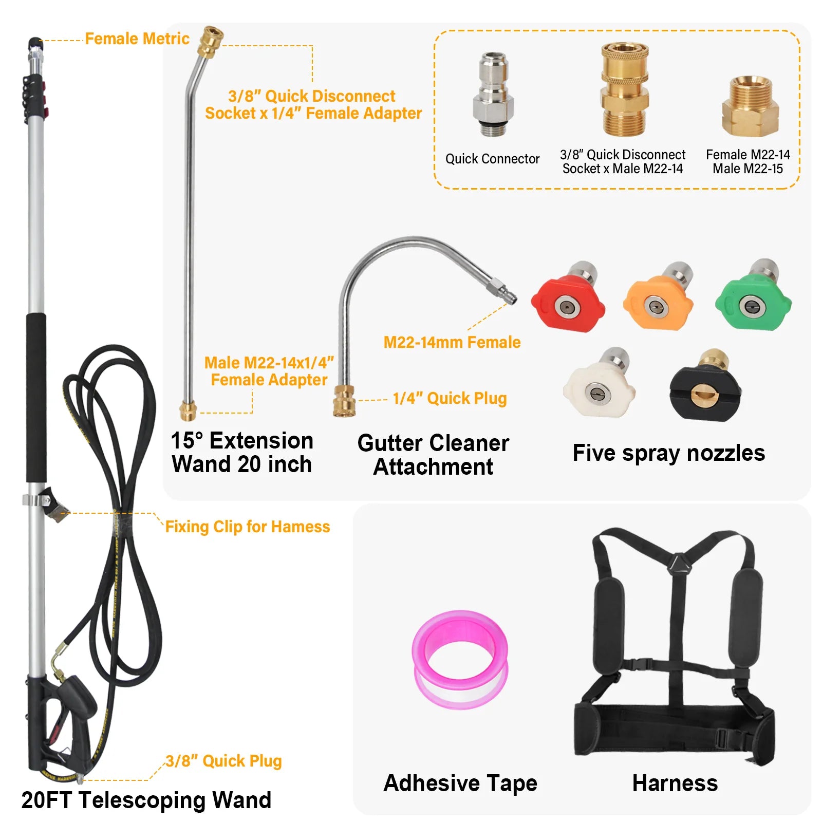 Welzo Roof & Fascia Lance Set
