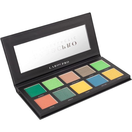 LaRoc Pro 10 Shade Eyeshadow Palette Colourful Eye Makeup Cosmetic Beauty High Pigmented Pressed Powder Colour Face Palette Long Lasting MUA - Intergalactic