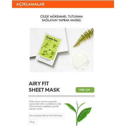 Missha Airy Fit Green Tea Sheet Mask 19g