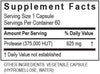 Protease 375K ™ 60 Caps - Transformationsenzym