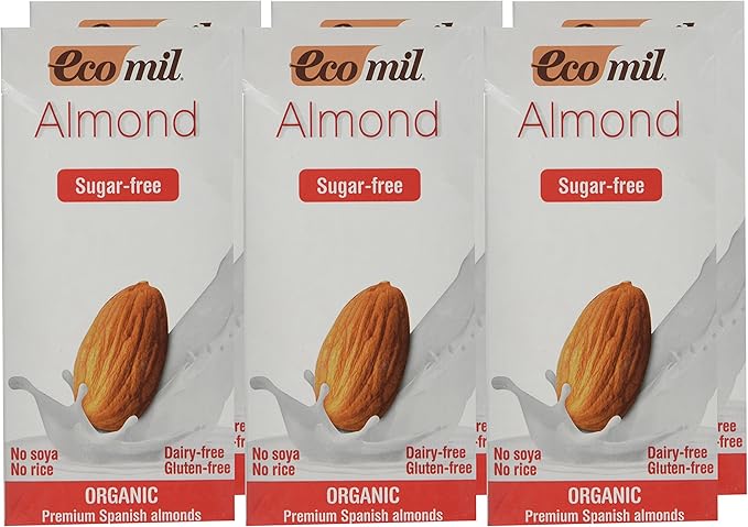 Ecomil Organic Almond Drink 6% Sugar Free 1L