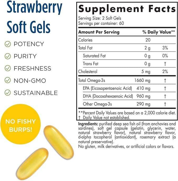 ProDHA (Strawberry) - 120 Soft Gels - Nordic Naturals