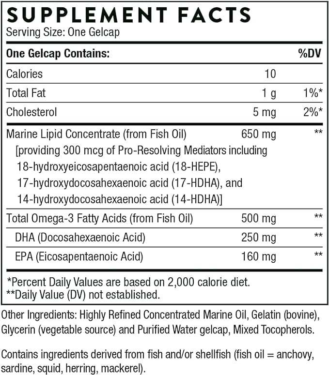 Pro-Resolving Mediators, 60 GelCaps - Thorne Research