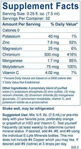 Wstępnie mieszane minerały ciekłe - 8 fl oz. (236 ml) Bodybio