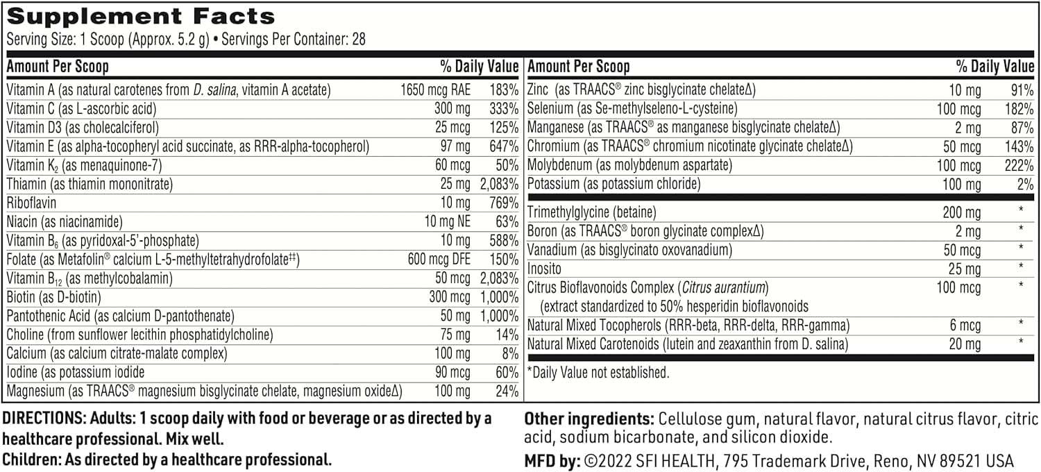 Vitaspectrum poeder bessen granaatappel smaak, 165 g - Klaire Labs (SFI Health)