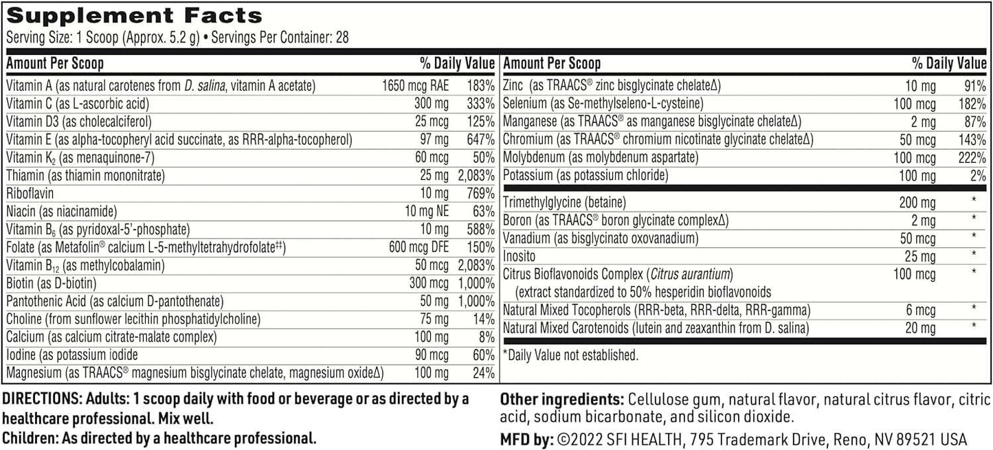 Vitaspecrum prah bobica aroma šipak, 165 g - Klaire Labs (SFI Health)