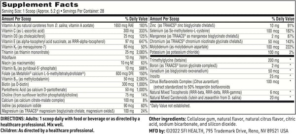 Sabor de romã em pó de Vitaspectro, 165G - Klaire Labs (SFI Health)