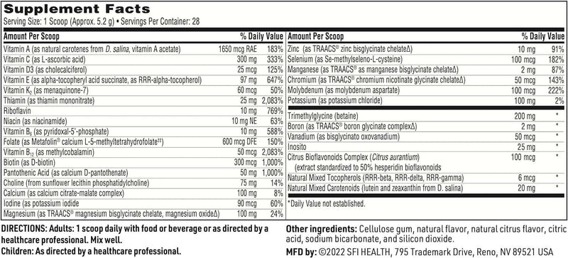 Vitasspectrum proszkowy jagodowy smak granatu, 165G - Klaire Labs (SFI Health)