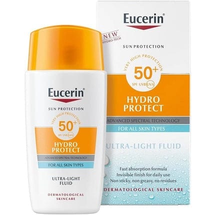 Faccia solare eucerin idro proteggere fluido ultra luce SPF 50+ crema per tutti i tipi di pelle 50 ml