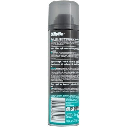 Gillette classico gel di rasatura della pelle sensibile 200ml