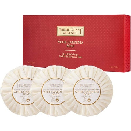 The Merchant of Venice Luxury White Gardenia Soap Set 100g - Pack of 3