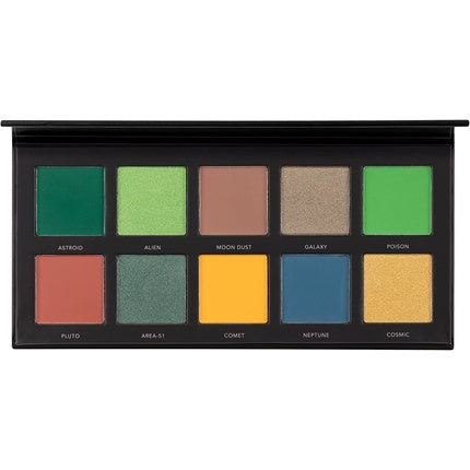 LaRoc Pro 10 Shade Eyeshadow Palette Colourful Eye Makeup Cosmetic Beauty High Pigmented Pressed Powder Colour Face Palette Long Lasting MUA - Intergalactic