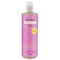 Pink Rose & Vanilla Natural Body Wash 500ml, Alana