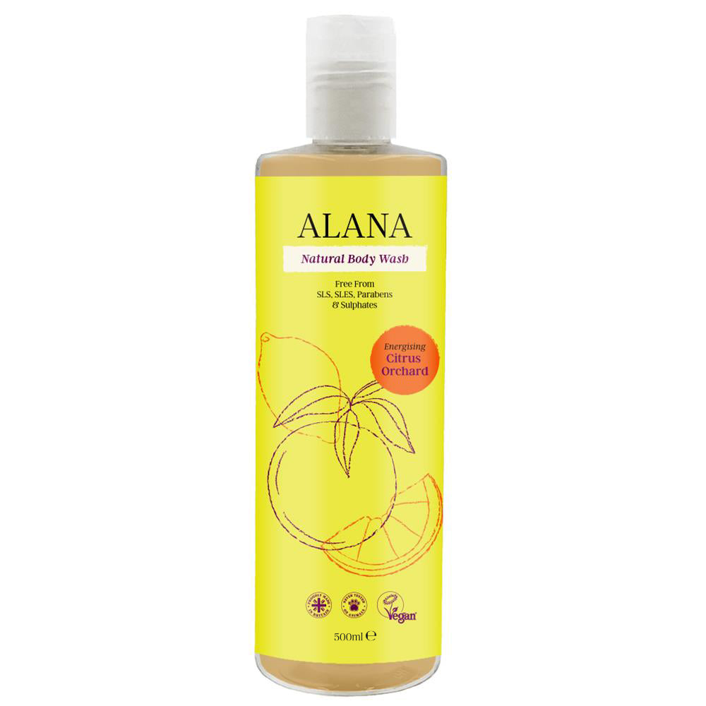 Citrus Orchard Natural Body Wash 500ml, Alana