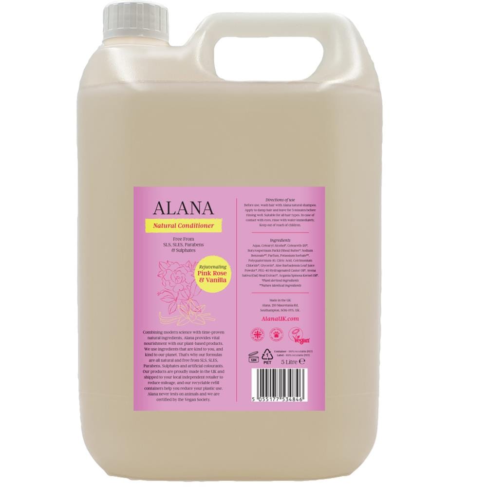 Pink Rose & Vanilla Natural Conditioner 5L, Alana