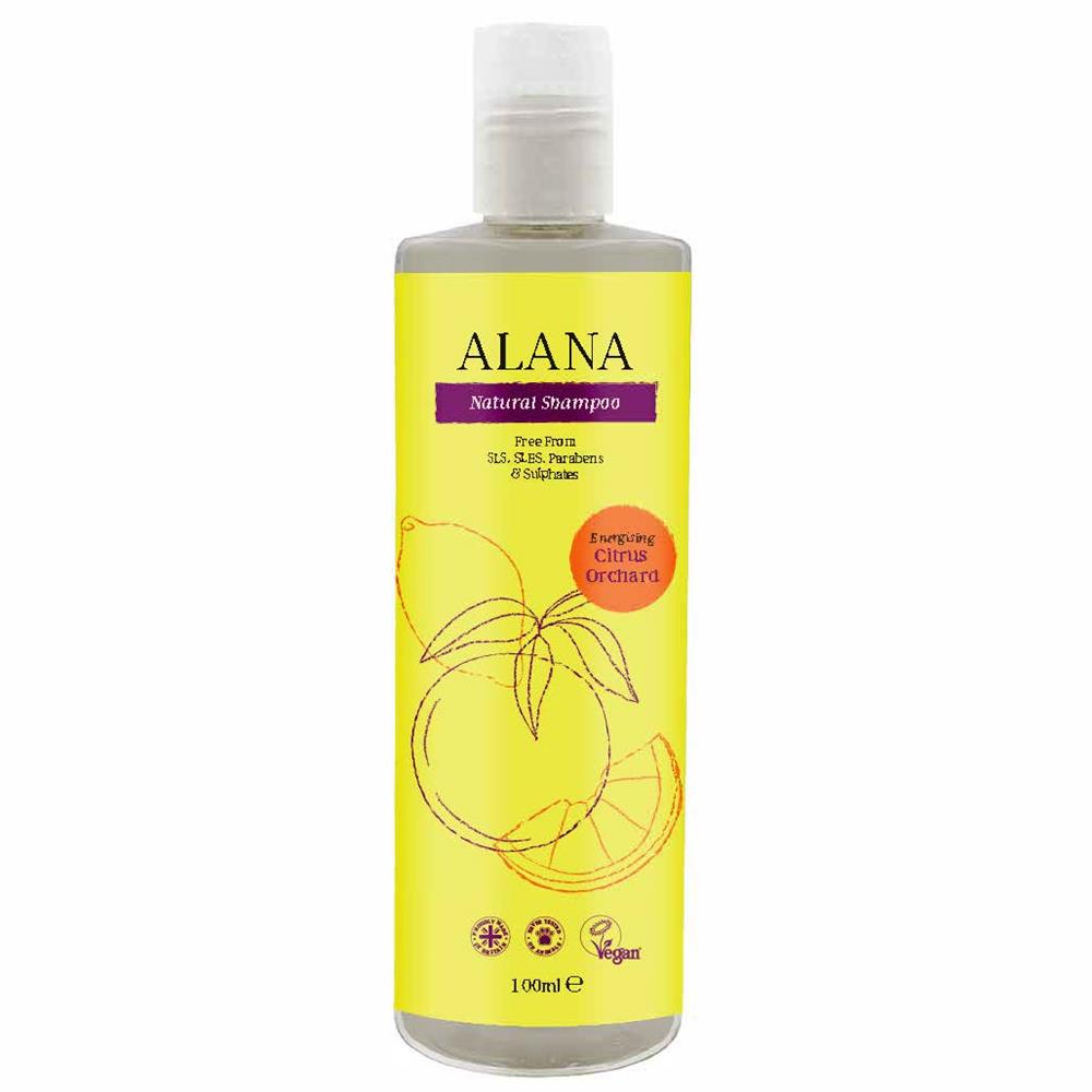 Citrus Orchard Natural Shampoo 100ml Convenience/Travel Bottle, Alana