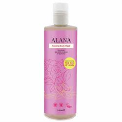 Rose & Vanilla Natural Body Wash 100ml Convenience/Travel Bottle, Alana