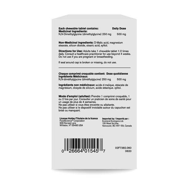 Aangamik DMG (250 mg) - 90 kauwtabletten - da vinci / foodscience