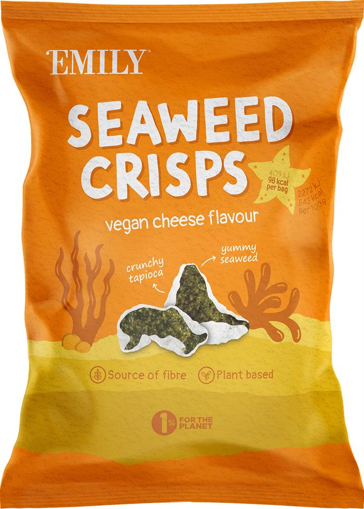 Seaweed Crisps Cheese Flavour 18g, Abakus Foods