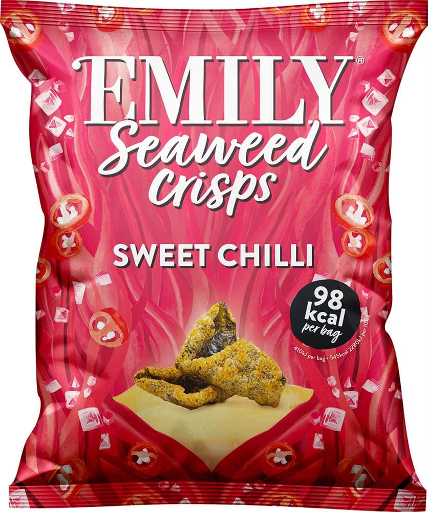 Seaweed Crisps Sweet Chili 18g, Abakus Foods