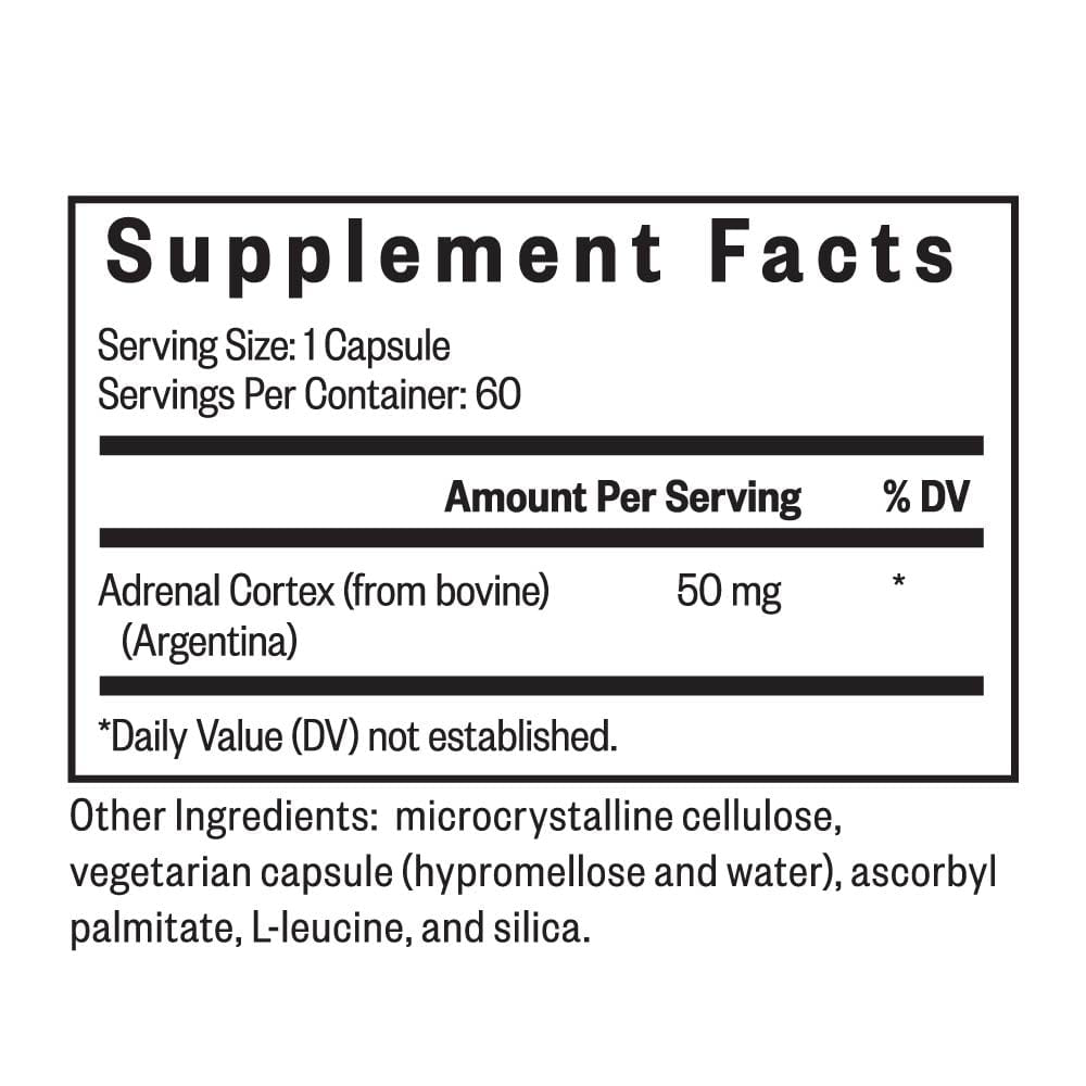 Cortex Fast Ingwe Seeking Health Adrenal Cortex - 60 Capsules - Fast UK Delivery – welzo