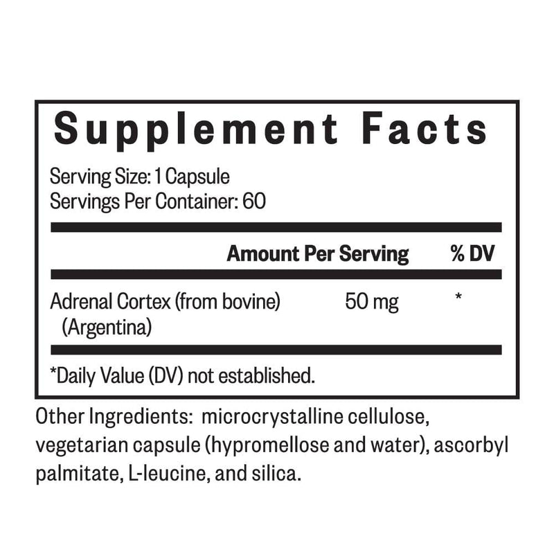 Adrenal Cortex - 60 Capsules - Seeking Health