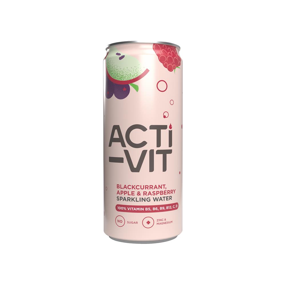 Blackcurrant Apple & Raspberry Acti-vit 330ml, ACTIPH Water