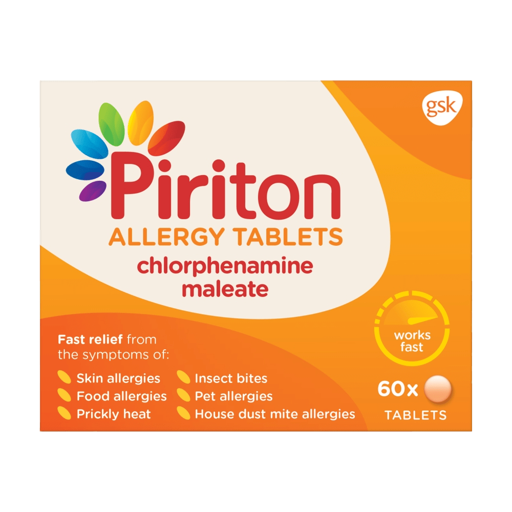 Piriton Allergy Tablets Pack of 60 - welzo