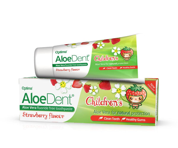 Children's Aloe Vera Toothpaste 50ml Strawberry, Aloe Dent