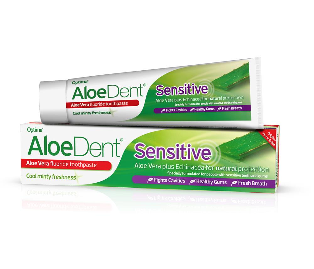 Sensitive Aloe + Echinacea Toothpaste FLUORIDE - Peppermint 100ml, Aloe Dent