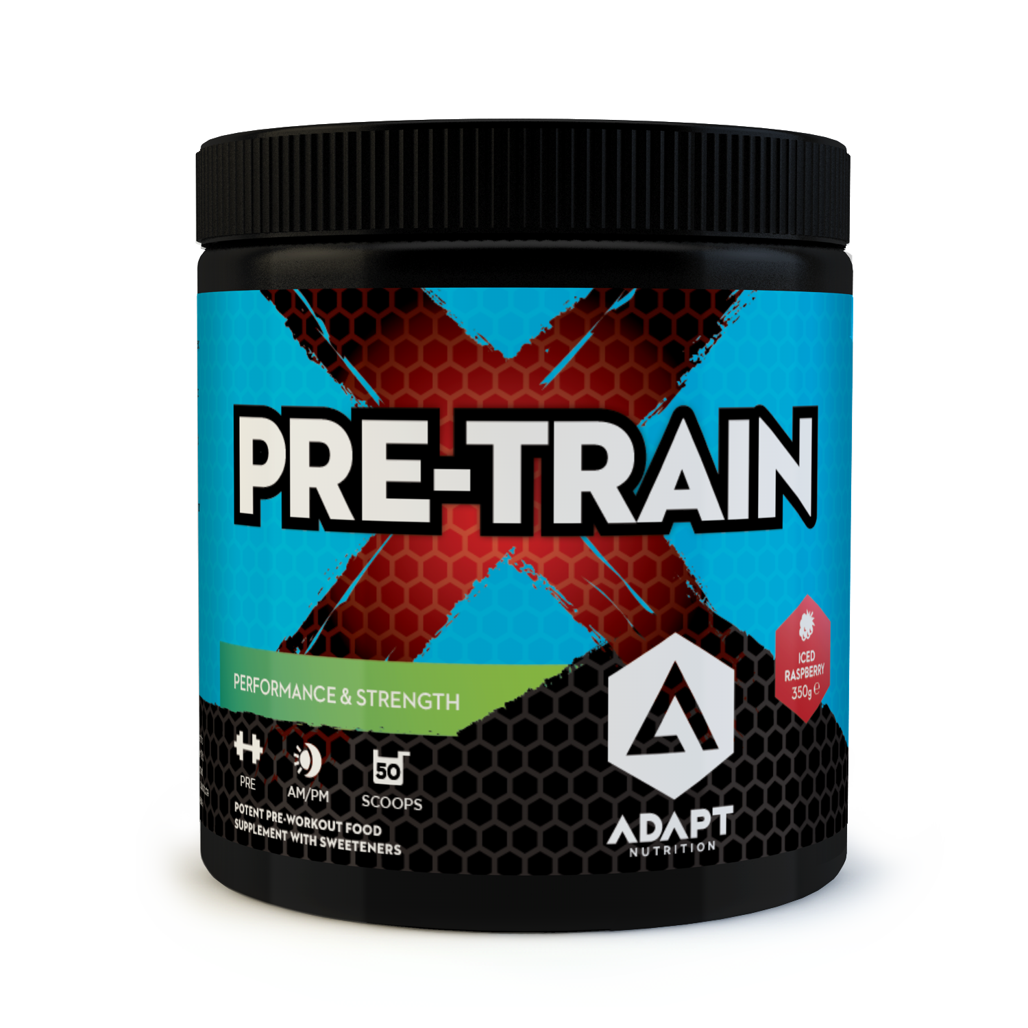 Adapt Nutrition PreTRAINx 350g Iced Raspberry