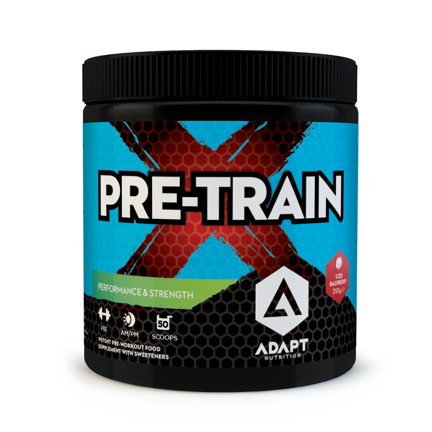 Adapt Nutrition PreTRAINx 350g Iced Raspberry