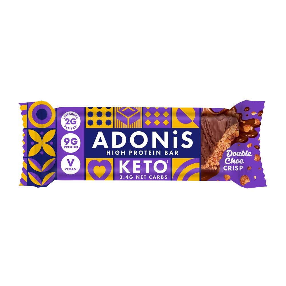 Double Choc Crisp Protein Bar 45g, Adonis