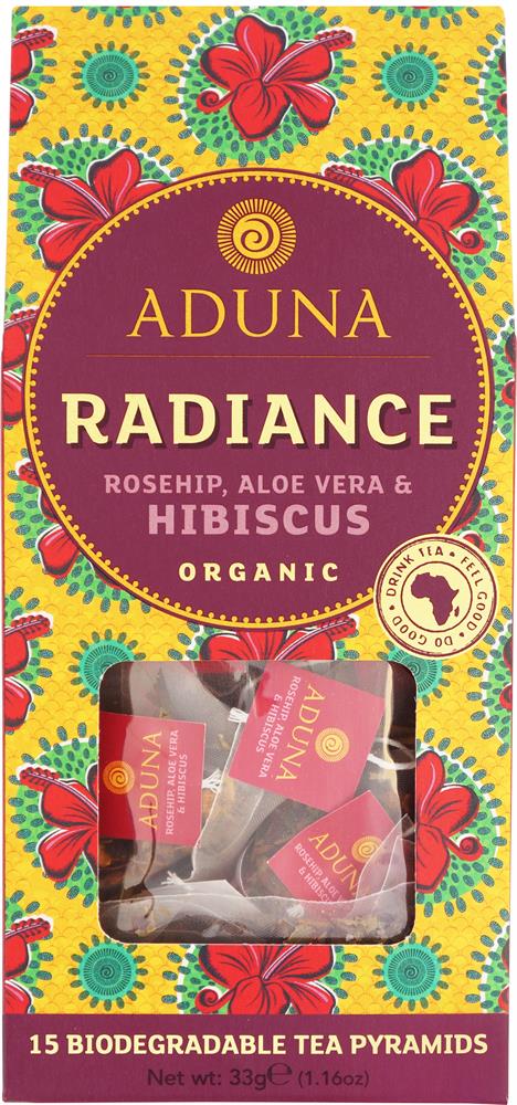 Aduna Radiance Tea with Hibiscus, Rosehip & Aloe Vera 15 Pyramids