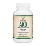 Double Wood Alpha-Ketoglutaric Acid (AKG) - 180 x 500 mg capsules - Welzo