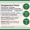 Acide alpha-cétoglutarique double bois (AKG) - 180 x 500 mg de capsules