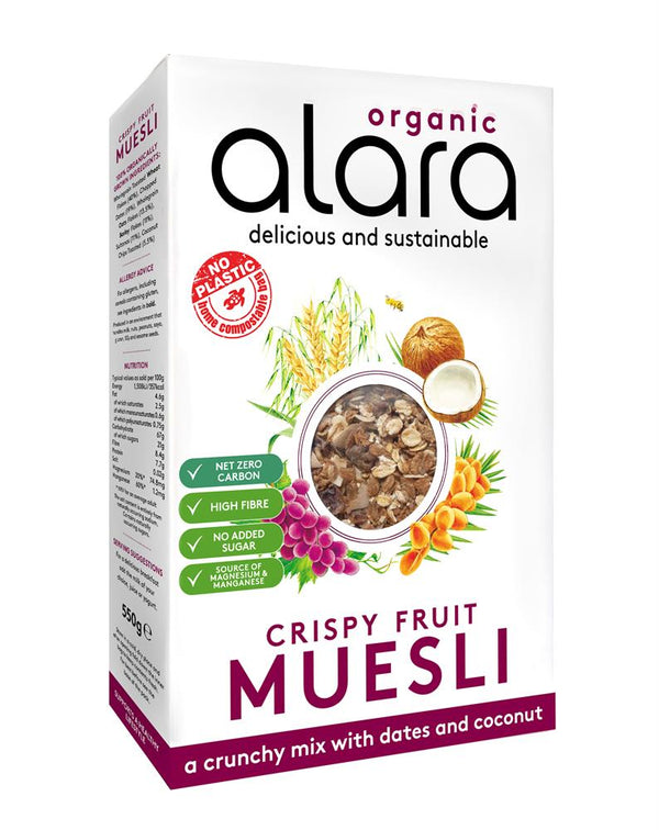 Crispy Fruit Muesli Organic 550g, Alara