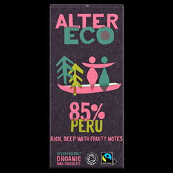 AlterEco Dark Chocolate 85% Peru 100g, AlterEco