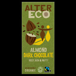 AlterEco Organic Dark Chocolate with Almond 100g, AlterEco