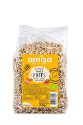 Amisa Organic Spelt honey Puffs with Honey 200g, Amisa