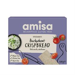 Organic Buckwheat Crispbread - Gluten-free 120g, Amisa