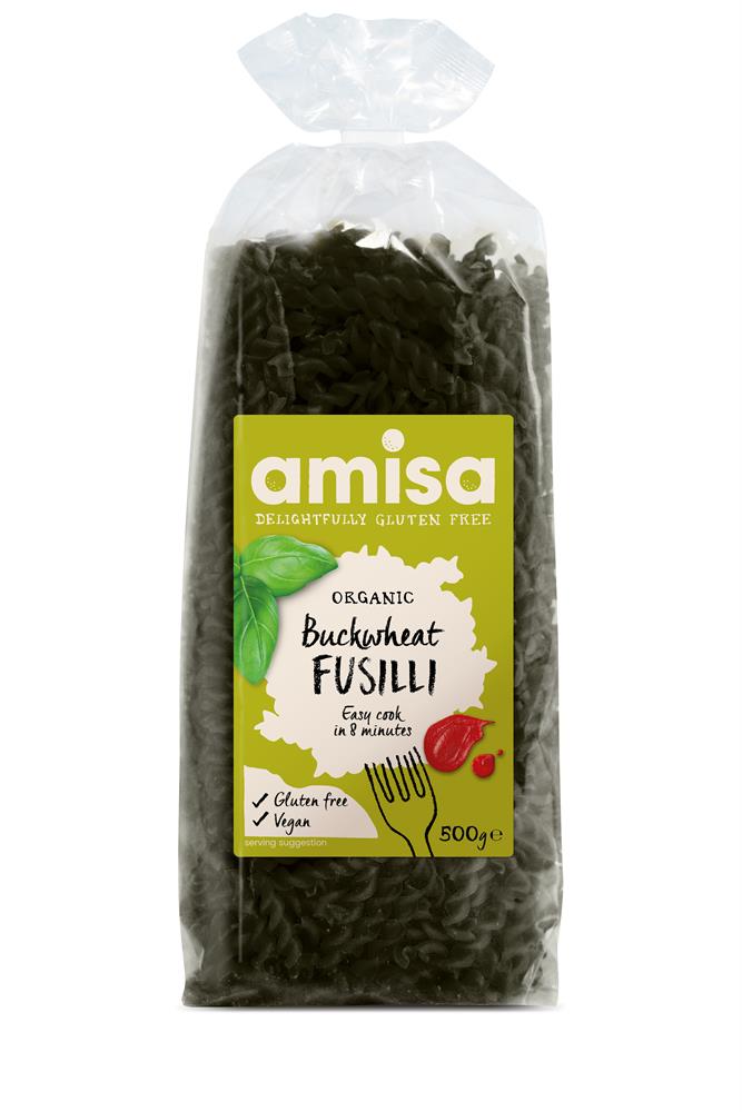 Gluten Free Buckwheat Pasta Fusilli 500g, Amisa