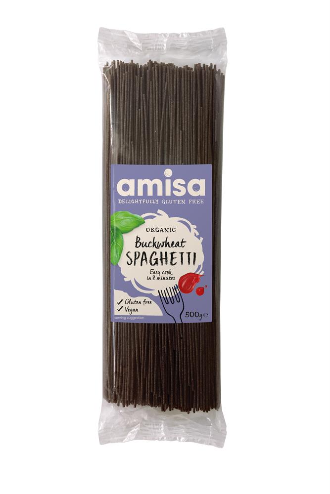 Organic Buckwheat Spaghetti Pasta 500g, Amisa