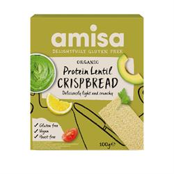 Amisa Organic Crispbread - Protein Lentil 100g, Amisa