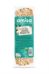 Organic Gluten Free Rustic Style Seeded Baguette 160g, Amisa