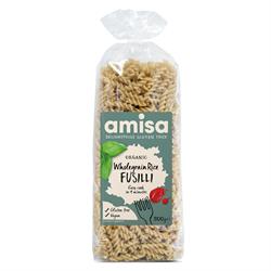 Organic & Gluten Free Wholegrain Rice Fusilli Pasta 500g, Amisa