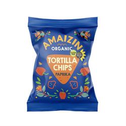 Corn Chips- Paprika - Organic - 75g Bag, Amaizin