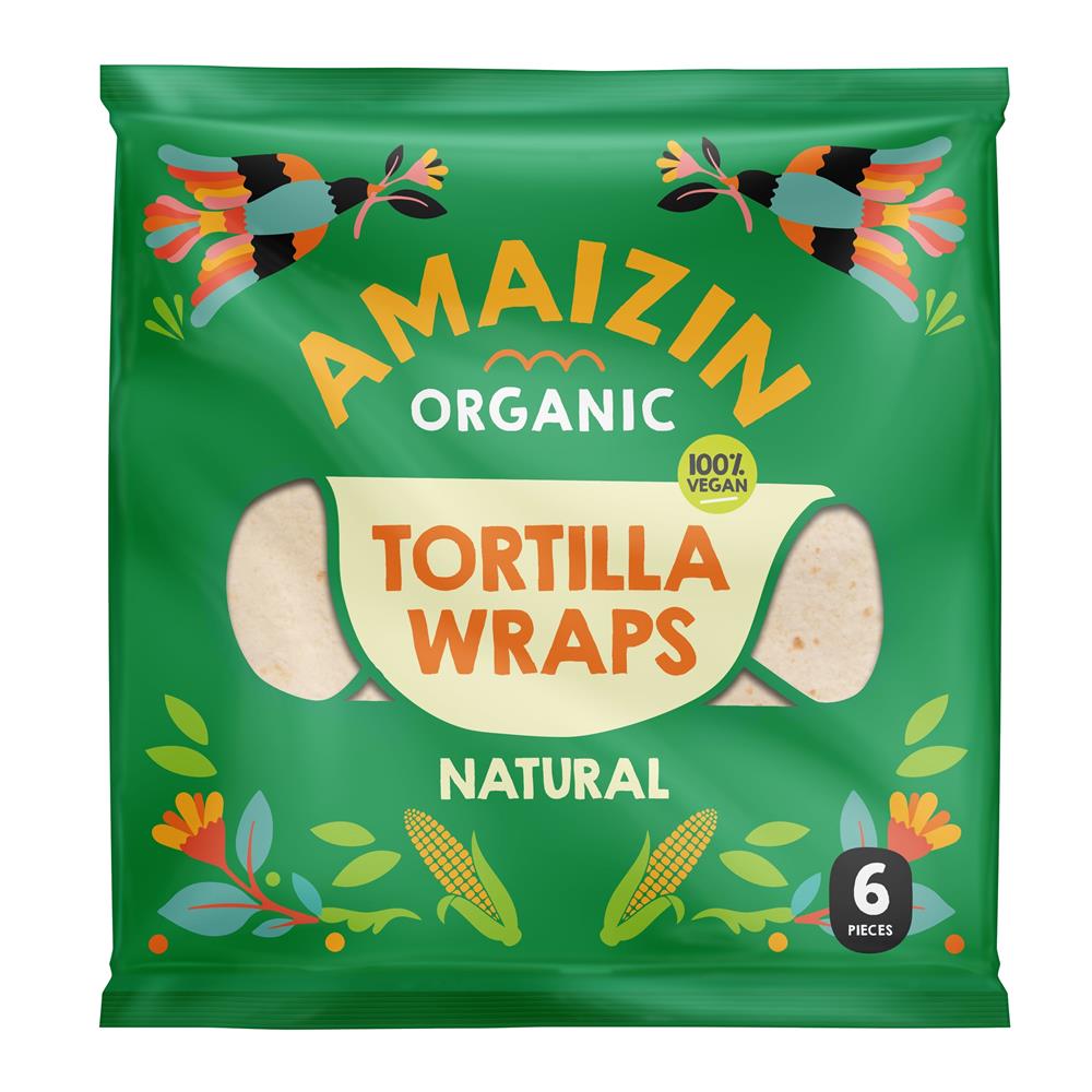 Amaizin Wraps - Organic - 240g Pack, Amaizin